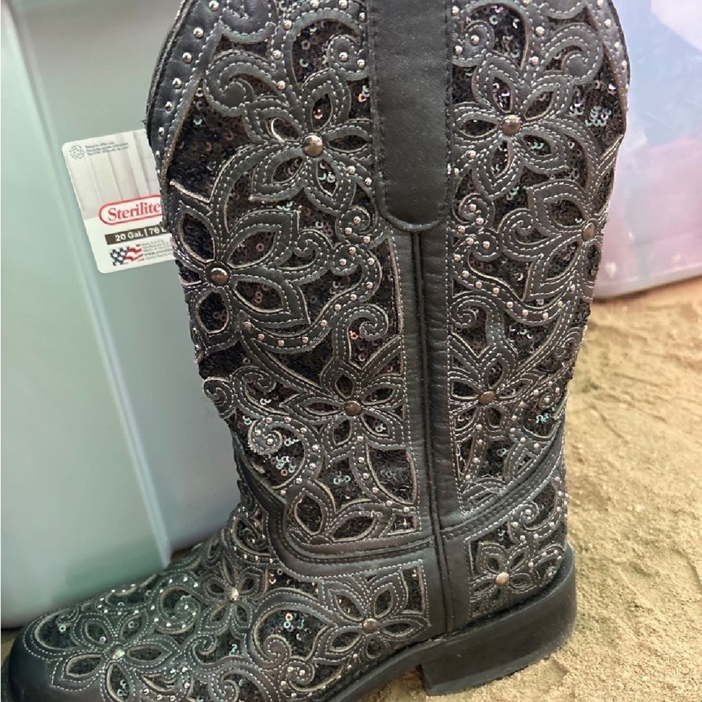 CORRAL COWBOY BOOTS embroidered/sparkle